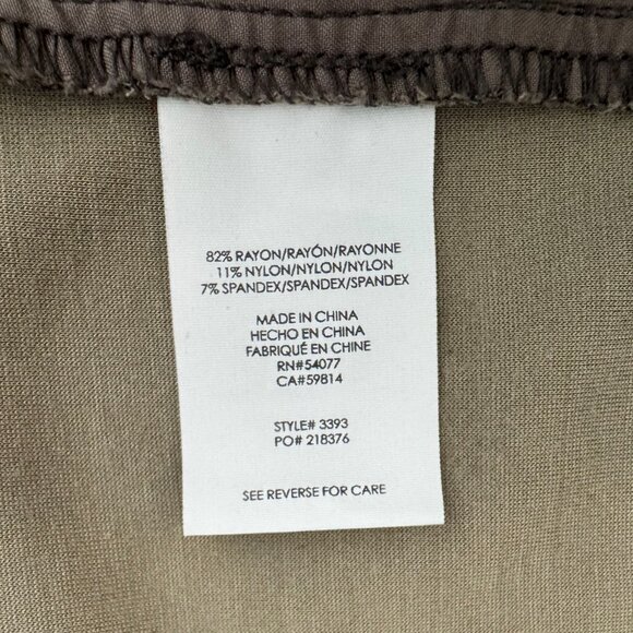 Leopard Print Skinny ANKLE pant - CAbi #3393 - Size 6 - Picture 10 of 10